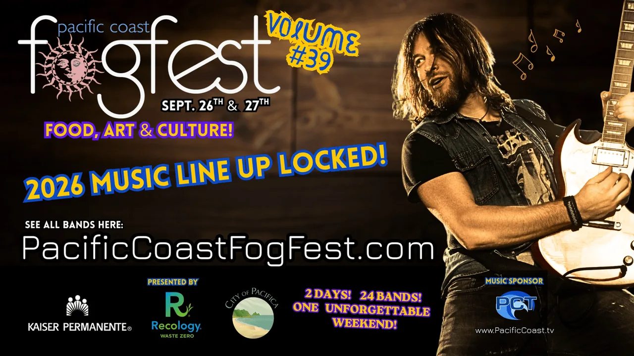 Pacifica Fog Fest 的音樂陣容宣傳圖