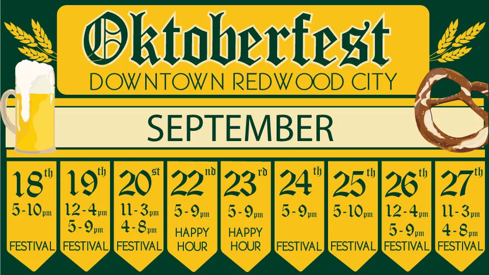 September session banner for Redwood City Oktoberfest