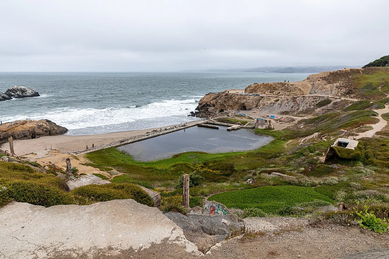 Sutro Baths 海岸浴场遗迹与太平洋