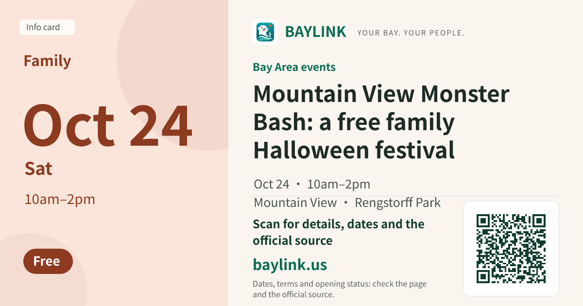 Mountain View Monster Bash: a free family Halloween festival